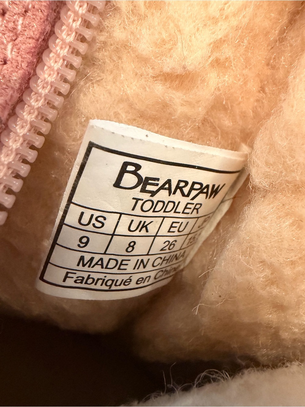 BearPaw Toddler Shearling-Lined Boot in glittery Blush Pink - Picture 5 of 6